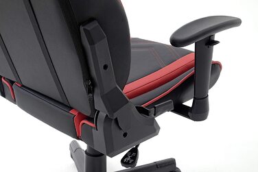 Ігрове крісло Robas Lund DX Racer Sport OK 132, чорно-червоне, регулюється по висоті, ергономічне, з функцією гойдалки