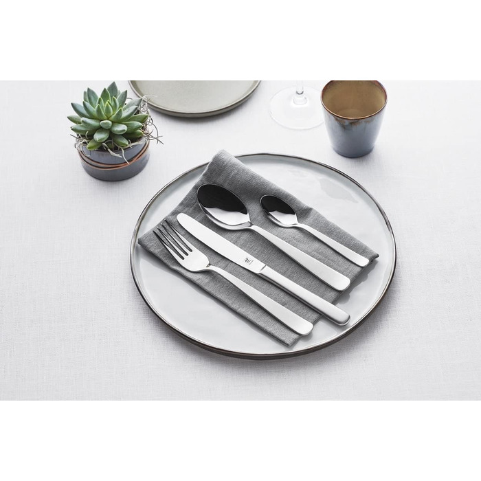 Набір столових приборів ZWILLING Roseland, 60 предметів, на 12 осіб, нержавіюча сталь 18/10, високоякісний сталевий клинок, сріблястий, без пластикової упаковки