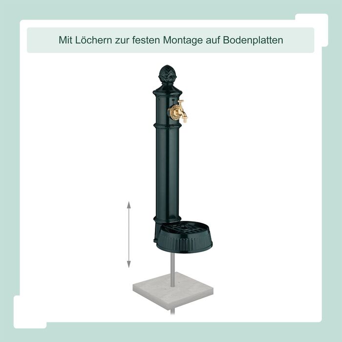 Relaxdays Античний фонтанчик для стояння, 83 см