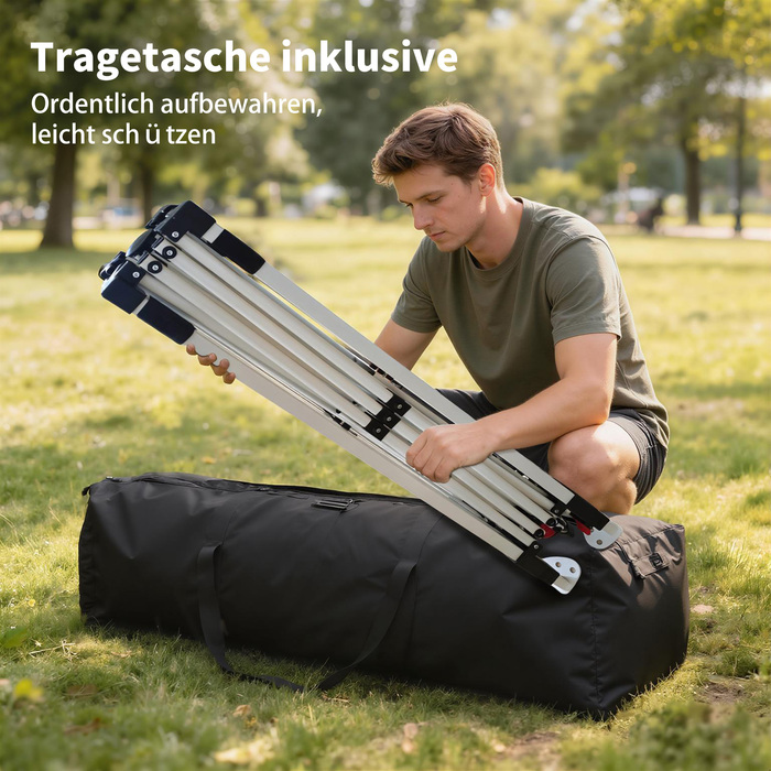 Намет-павільйон 3x3 м, водонепроникний, стабільний, зимостійкий, швидкомонтований, з захистом від сонця SPF 50+, з сумкою та мішками з піском