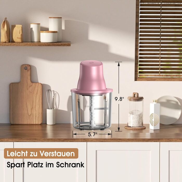 Електричний подрібнювач для кухні 1.5L, подрібнювач курки, овочів, фруктів, м'яса, для дитячого харчування, 250W