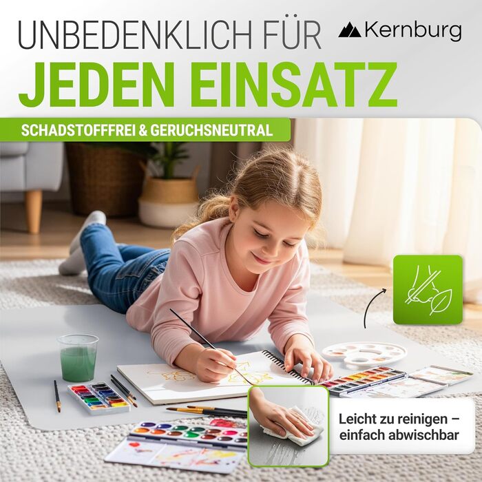 Захисна килимок під офісне крісло – прозора підкладка для ламінату, паркету та плитки – антиковзаюча, шумопоглинаюча, ідеальна для дому (100 x 120 см)