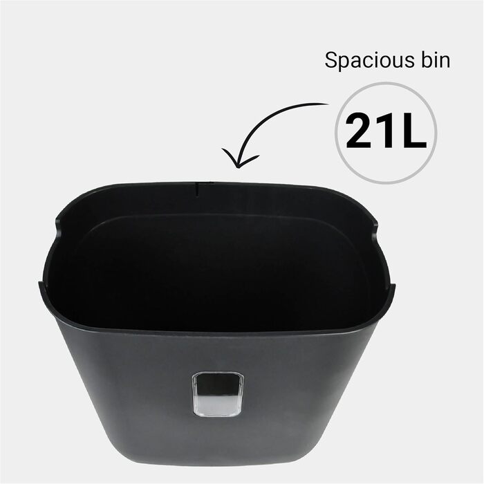 Шредер Desq 20050 для документів | 11 листів, 4 x 35 мм, об'єм кошика 21 л