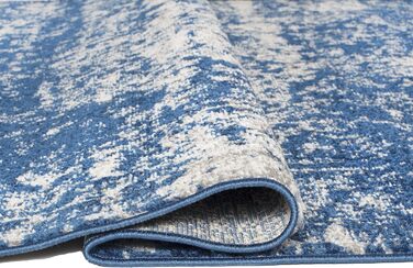 Килими Килимове покриття для передпокою вінтажний візерунок - короткий ворс б/в, темно-синій, 60x200 см