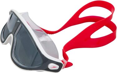 Маска Speedo Unisex Biofuse Rift Mask (лавово-червоного / іржаво-сірого / димчастого кольору, універсальний, плавальні окуляри)