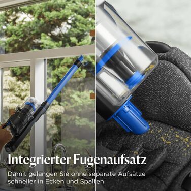 Акумуляторний пилосос Bissell PowerClean FurGuard для шерсті тварин з HEPA-фільтром, 2500 mAh, 50 хв роботи