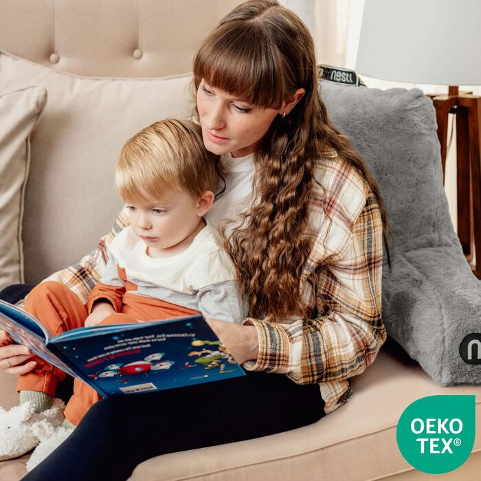 Підкушник Nestlé Pelz для читання та відпочинку в ліжку, штучне хутро, з підлокітниками, для дорослих та дітей, салатовий колір