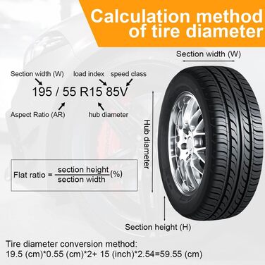 Набір чохлів для шин 4 шт., захисні чохли для шин 19-23 дюйми, з ручкою, для зимових та літніх шин, для чистого транспортування та зберігання, чорний, L (діаметр 80 см)