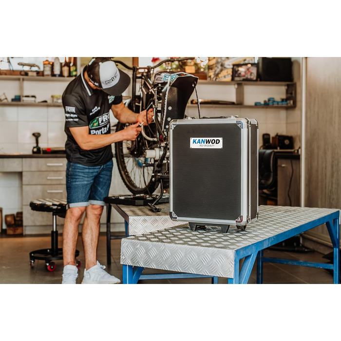 Набір інструментів KANWOD 1500 предметів в алюмінієвому кейсі на колесах - для дому, гаража, автосервісу та хобі