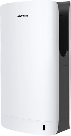 Anydry 2065: Двосторонній сушар для рук з HEPA-фільтром, ефективний, білий, ABS-пластик