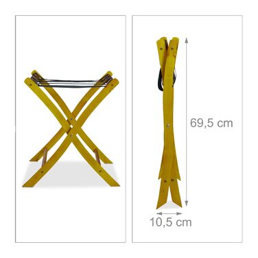 Підставка для валізи клапана, дерево Relaxdays