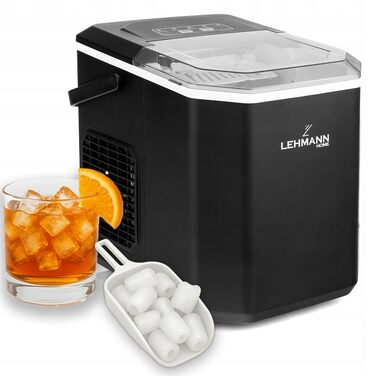 Машина для приготування льоду Lehmann - 1.3л, 12кг/24г, 2 розміри, для дому, вечірки, офісу, кемпінгу