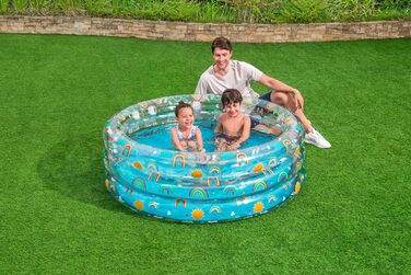 Дитячий надувний басейн Bestway Rainbow Splash, 150×53 см