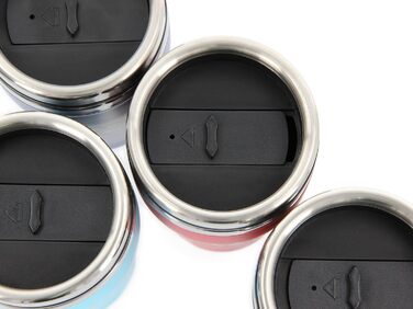 Термокружка BRISA VW Collection Volkswagen GTI, 450 мл, чорна/червона