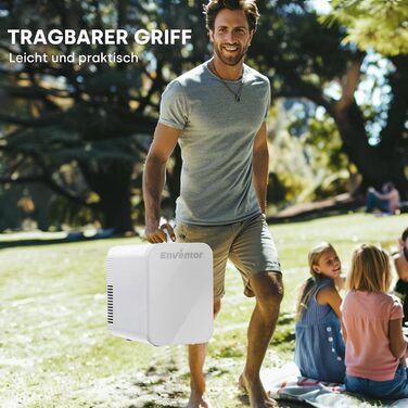 Mini холодильник Enventor 10L: компактний, тихий, з функцією охолодження та підігріву (12V/220V) для авто, спальні, офісу