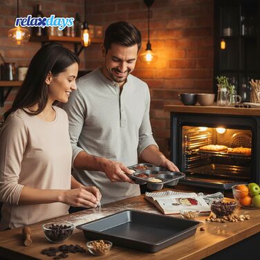 Набір форм для випічки Relaxdays (4 шт.)