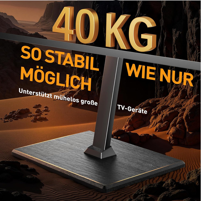 Підставка для телевізора Perlegear на колесах, мобільна, поворотна, нахильна, для телевізорів 30-70 дюймів, до 40 кг, VESA 400x400 мм