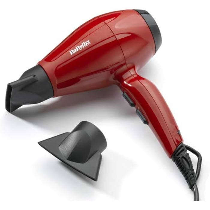 Фен BaByliss 6713DE, керамічне покриття, (Pro Intense 2400 Вт, червоний)