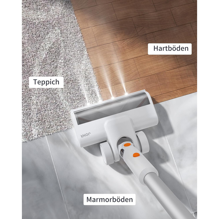 Акумуляторний пилосос JONR VC10 Pro, легкий пилосос з автоматичною станцією очищення, ручний пилосос 27000 Па для килимів, твердої підлоги та шерсті домашніх тварин