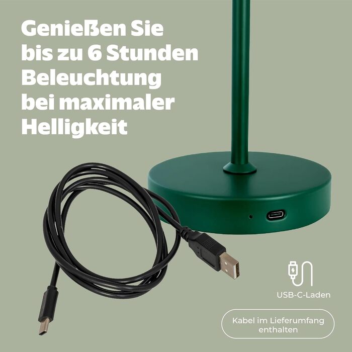 Стійлампа Dyberg Larsen Stockholm 2.0 Indigo Blue: перезарядна лампа для дому та вулиці, датського дизайну
