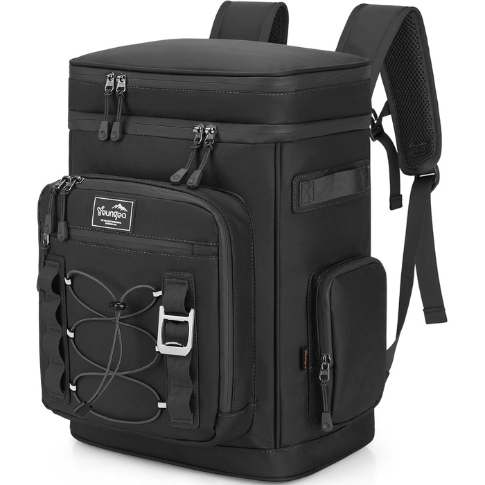 Терморюкзак охолоджуючий, 30L, водонепроникний, для пікніка, пляжу, кемпінгу, відпочинку на природі (зелений/чорний)