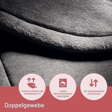 Грелка для шиї та плечей Imetec Intellisense: 5 температур, електрозахист, швидко гріє, пральна машина, 47x52 см