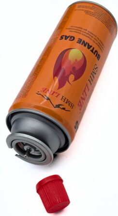 Набір газового пальника Gaskocher для кемпінгу з 8 балончиками бутану 227г, 1-ти вогонь, 2.2 кВт, Piezo запалювання, кейс