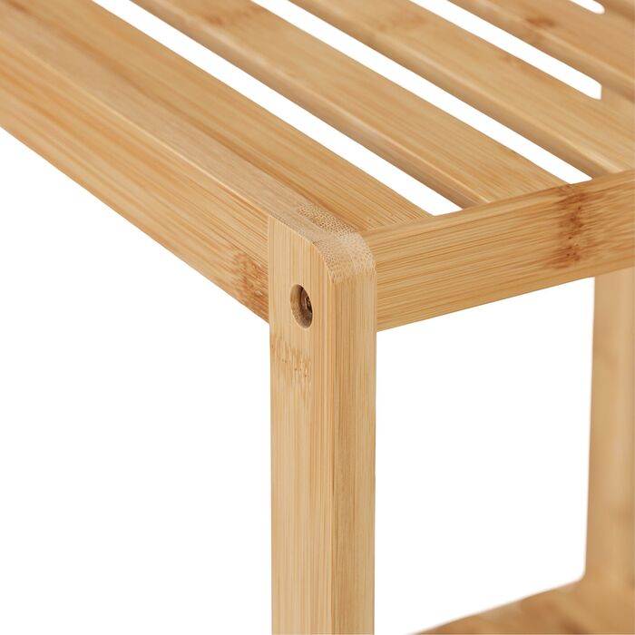 Поличкова стійка Relaxdays Бамбук з 4 ящиками