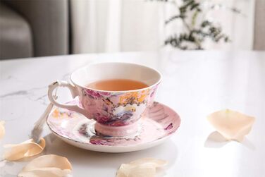 Набір чашок та блюдець London Boutique, Шеті Шик, Вінтаж, порцелан з квітковим малюнком, 2 набори в подарунковій коробці, кераміка (Cuckoo)