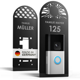 Клінцель для Ring Doorbell 2, 3, 3+: Персоналізоване табличко з акрилу для дверей, поштова скринька, гравіювання