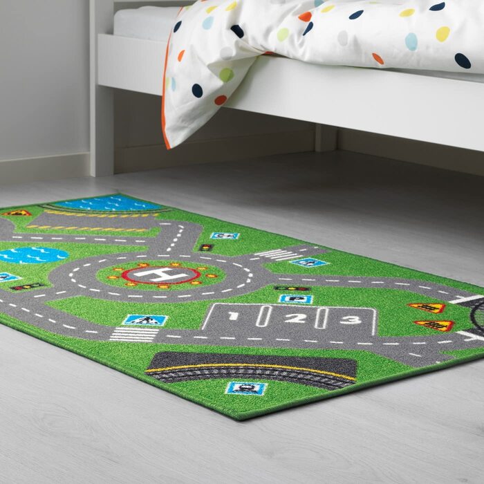 Ігровий килимок «Ikea ABO» – нековзкий килимок для дитячої спальні, доступний у розмірі 75x133 см – можна прати