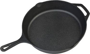 Сковорода-гриль Торнвальд-Ковчег чавунна чавунна сковорода з бортиком висотою 6 см, діаметром 30 см, попередньо витримана (чавунна сковорода)