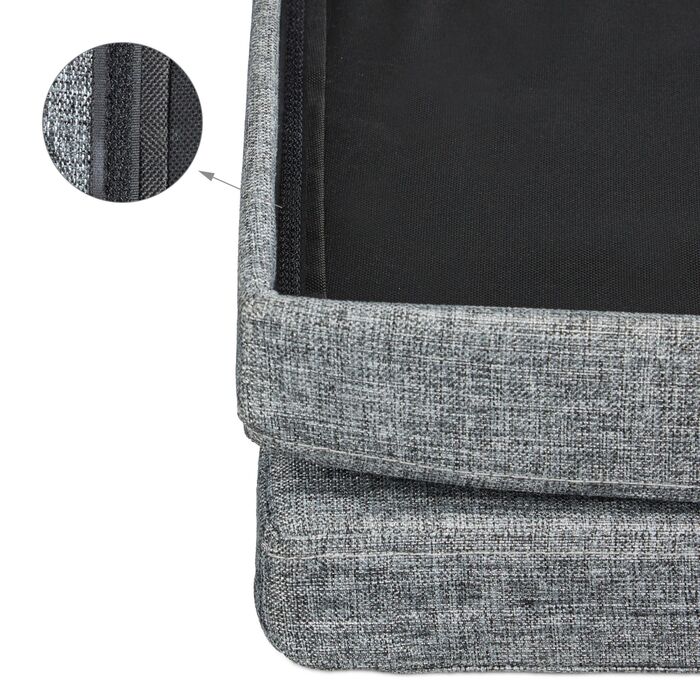 Складаний пуф з підлокотником Relaxdays XL