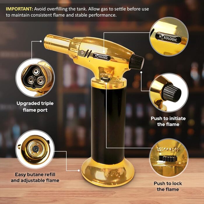 Комплект для копчення коктейлів MIXOLOGIC: набір для віскі, 6 дерев'яних чіпсів, камені для віскі та аксесуари для Old Fashioned