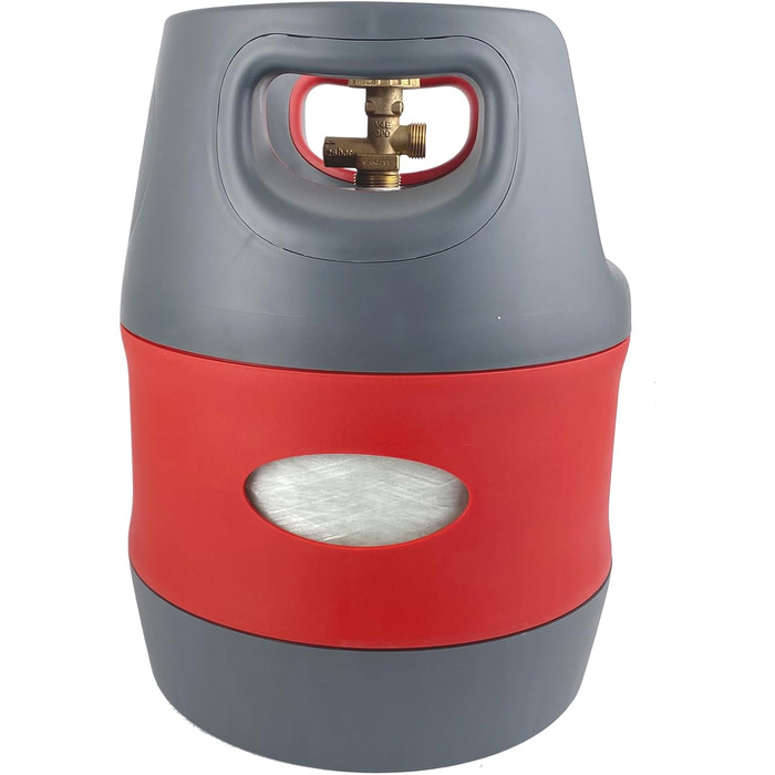 Газовий балон CAMPKO 5 кг, 12,7 л, композитний, з клапаном безпеки - найлегша для пропану