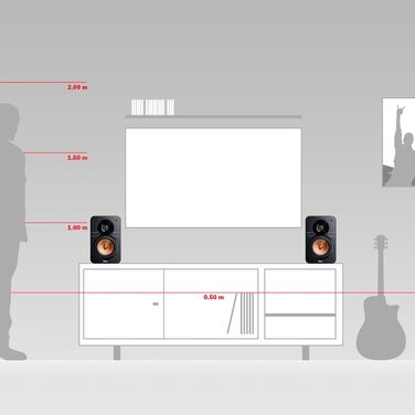 Компактна поличкова акустика HiFi, точний звук, 2-смуговий, фазоінвертор, білий, 20 -