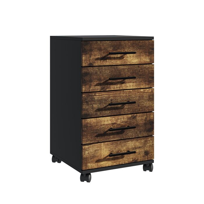 Контейнер Relaxdays на коліщатках з 5 висувними ящиками