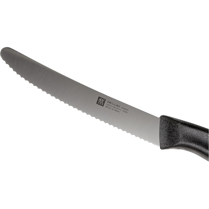 Набір ножів ZWILLING Gourmet 7-тг. та 6-тг. з бруском, нержавіюча сталь, Twin Grip, чорно-коричневі ручки