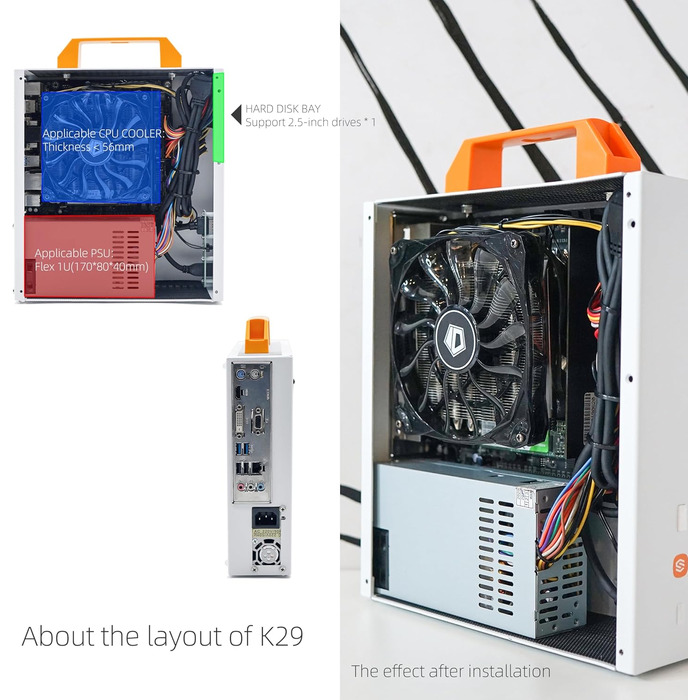 Комп'ютерний корпус SGPC ITX Mini K29 зі сталі – новий