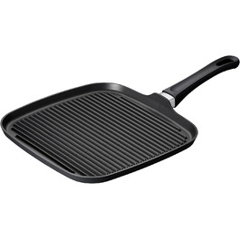 SCANPAN Classic Grillpfanne 27x27 см з антипригарним покриттям Stratanium+ | Для плиток Ceran та газових плит | З рифленою поверхнею для справжніх гриль-смуг | Сковорода-гриль, придатна для духовки