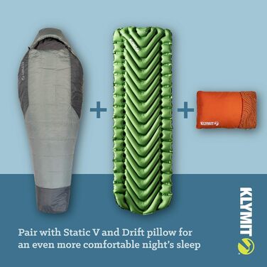 Легкий спальний мішок для мумії, найкраще спорядження для холодної погоди, кемпінг, піші прогулянки, подорожі, пара зі статичним V-подібним спальним килимком (розмір від звичайного до XL) REG (74 x 30 дюймів), 20F 6.7C