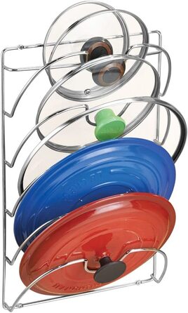Вертикальний тримач кришки каструлі mDesign-практична кухонне начиння для кришок каструль і сковорідок-зручні кухонне приладдя-ve