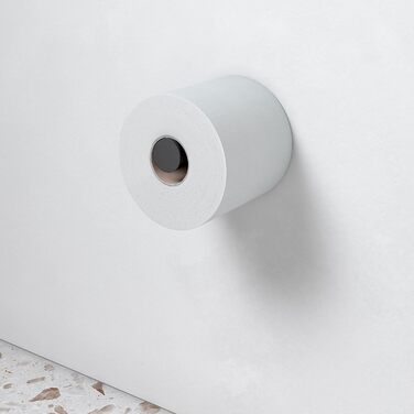 Змінний металевий тримач рулону, тримач туалетного паперу для ванної кімнати та гостьового туалету, 1 рулон, тримач для туалетного паперу, Reva (чорний)