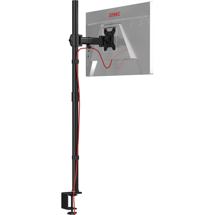 Тримач для двох моніторів Duronic DM35V2X1 | Регульована підставка для ПК з VESA 75/100, гнучка, для офісу та дому