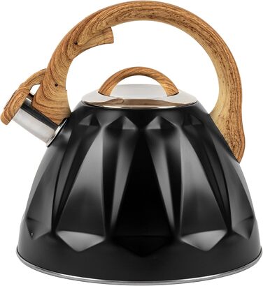 Чайник Karl Hausmann 3L з автоматичним свистком для індукційних, газових та електричних плит - з нержавіючої сталі