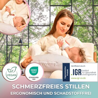 Подушки для грудного вигодовування Подушки для вагітних і позиціонування з поясом на стегнах - безпека для матері та дитини
