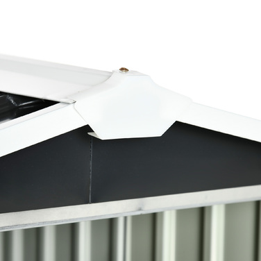 Металевий навіс для робота-газонокосарки, стійкий до іржі, 86 x 100 x 63 см, темно-сірий