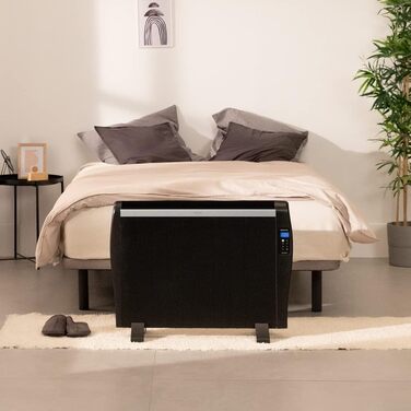 Електричний конвектор Cecotec ReadyWarm 2500 Thermal: 1800 Вт, алюміній, LCD, 3 режими, таймер, Slim, захист Overprotect, білий (10 елементів, чорний)