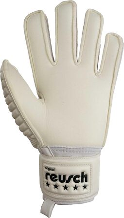 Молодіжні воротарські рукавички Reusch унісекс Legacy Arrow Silver Junior з дуже хорошим захопленням і розрізом по зовнішньому шву (4, Білий)