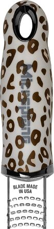 Мікроплан Терка для цитрусових, сиру, імбиру, шоколаду та мускатного горіха (зелена) з нержавіючої сталі, Made in USA, Leopard, 325 x 35 x 30 мм